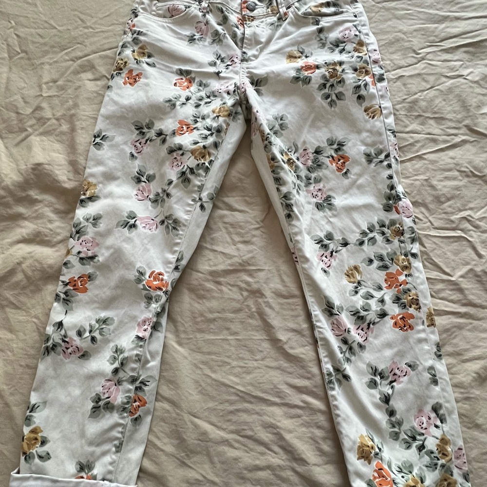 Citizens Of Humanity Floral Straight Leg Jeans - Multicolor